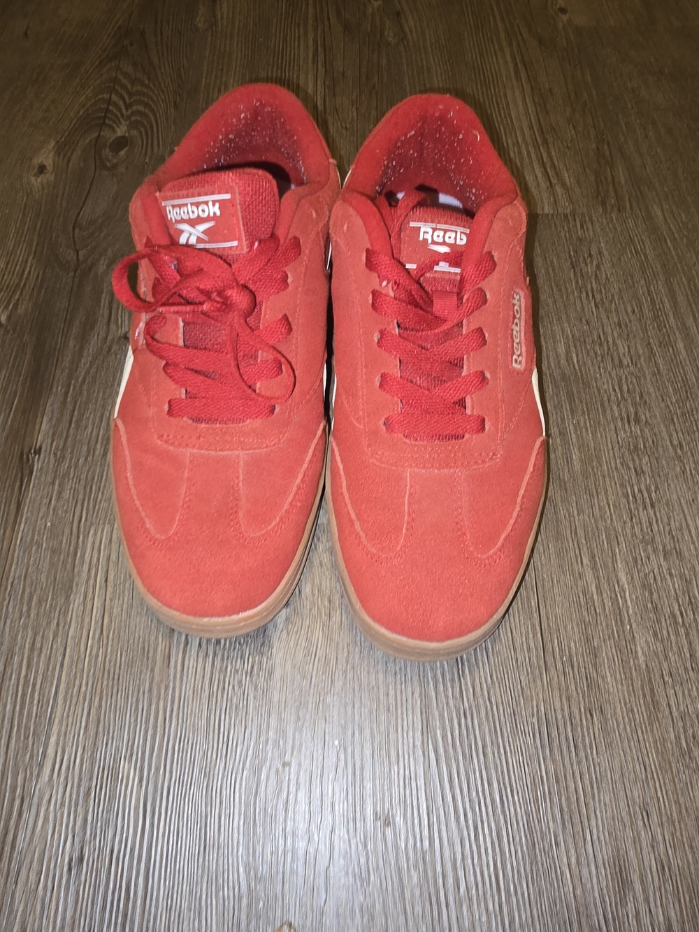 Reebok Classic Red Suede Sneakers